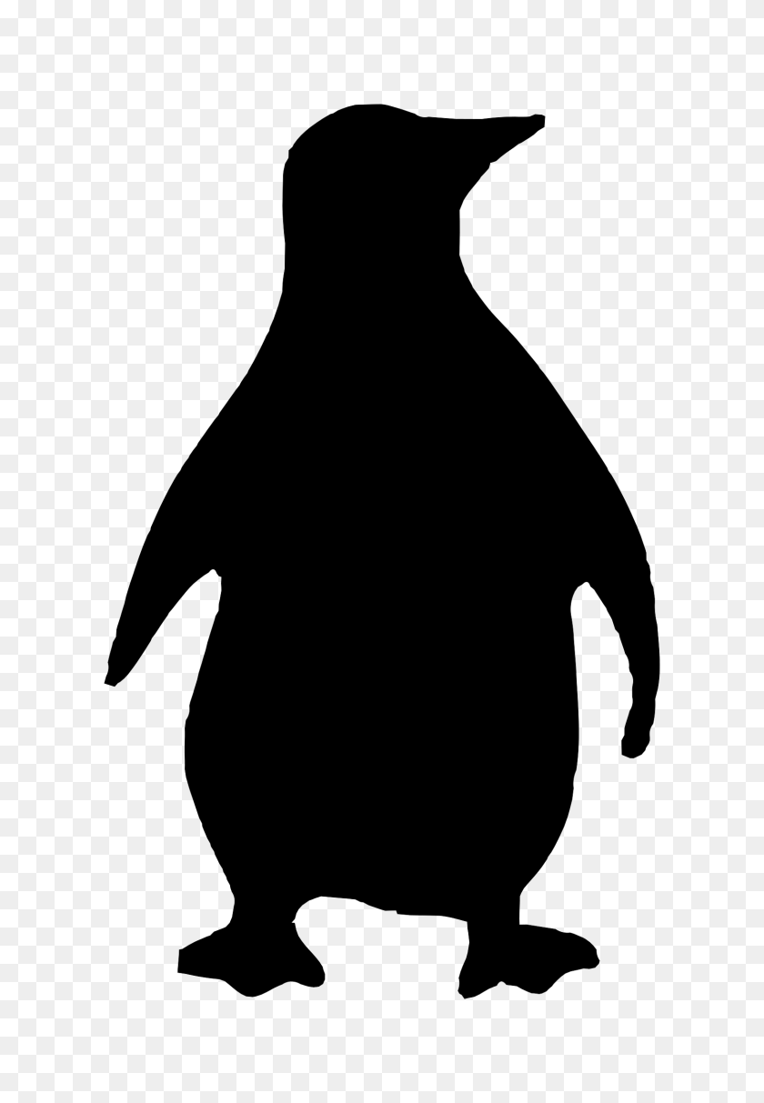 1623x2400 Silhouette - Penguin Clipart Black And White