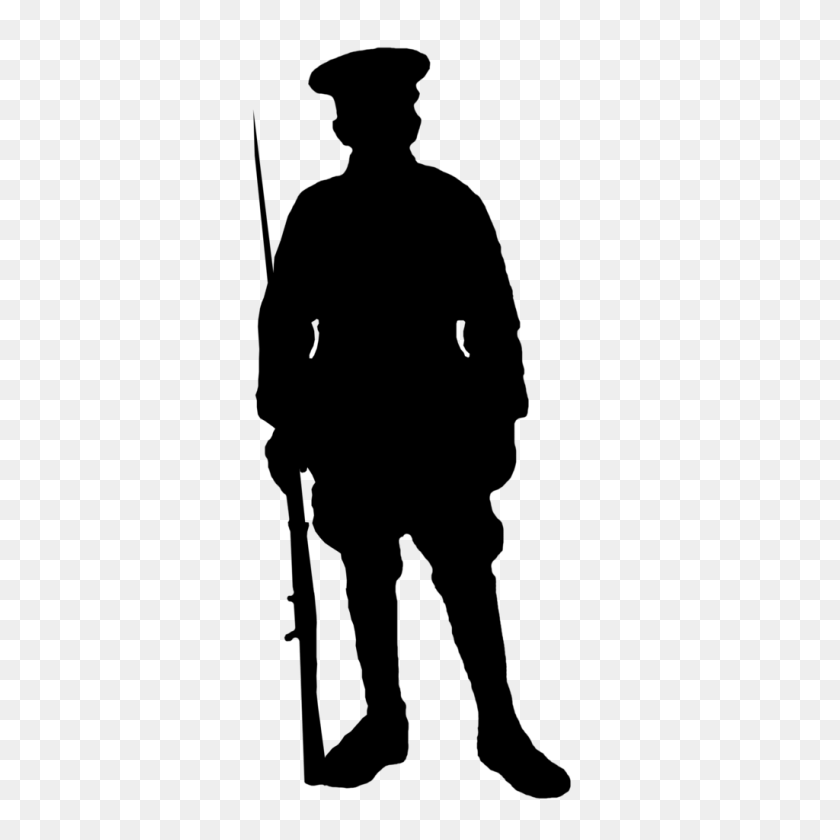 1024x1024 Silhouette - Soldier Silhouette PNG