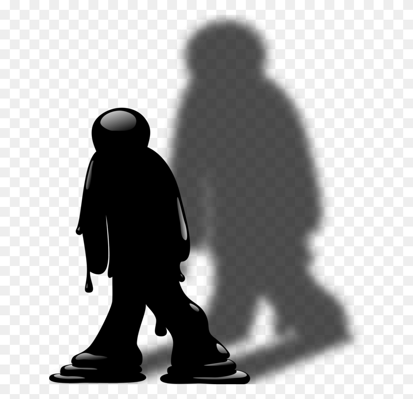 640x750 Silhouette Art Melting Download Drawing - Person Clipart Silhouette