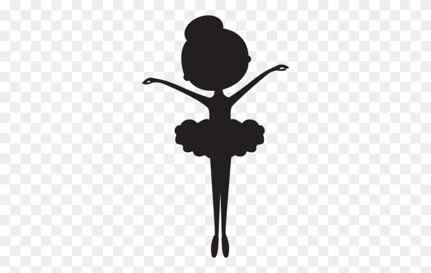 286x473 Silhouette Ballerina - Ballerina Clipart