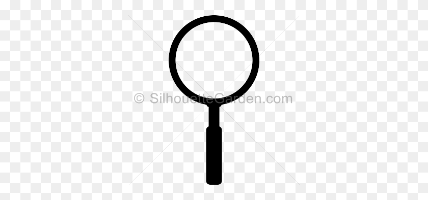 336x334 Silhouette Clip Art - Magnifying Glass Clipart PNG