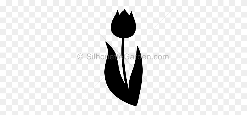 336x334 Silhouette Clip Art - Tulip Clipart Black And White