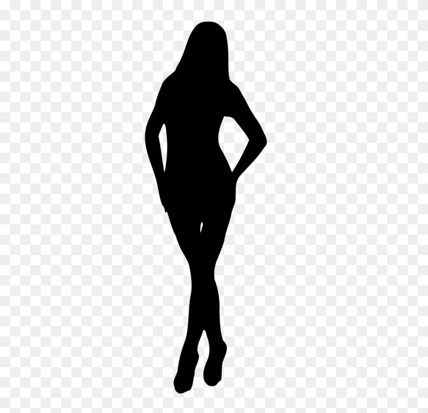 750x750 Silhouette Clip Art Women Woman Download Drawing - Person Outline Clipart