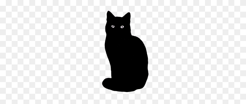 204x295 Silhouette Clipart - Cute Cat Clipart Black And White