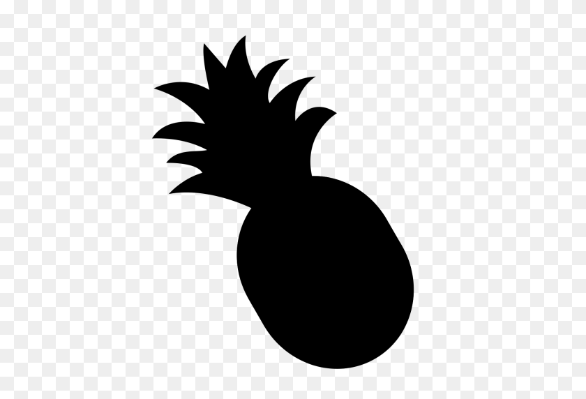 512x512 Silhouette Clipart Pineapple - Pineapple Clipart PNG