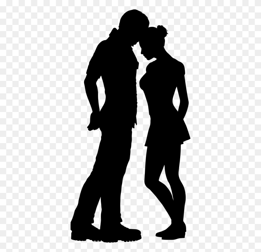 386x750 Silhouette Computer Icons Couple Music Download Love Free - Couple Silhouette PNG