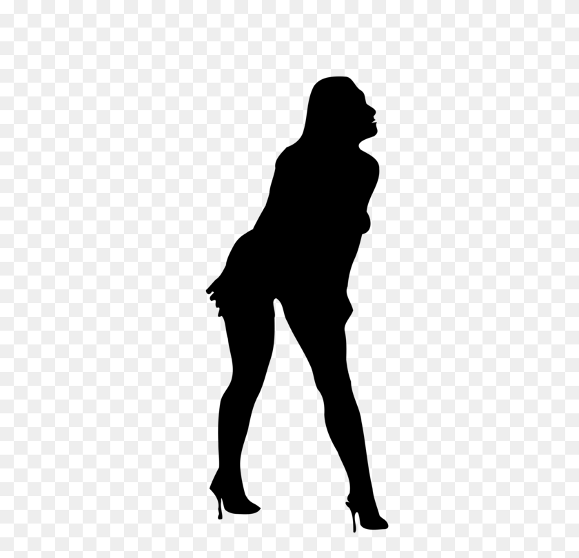 750x750 Silhouette Computer Icons Drawing Woman - Fashion Model Clipart