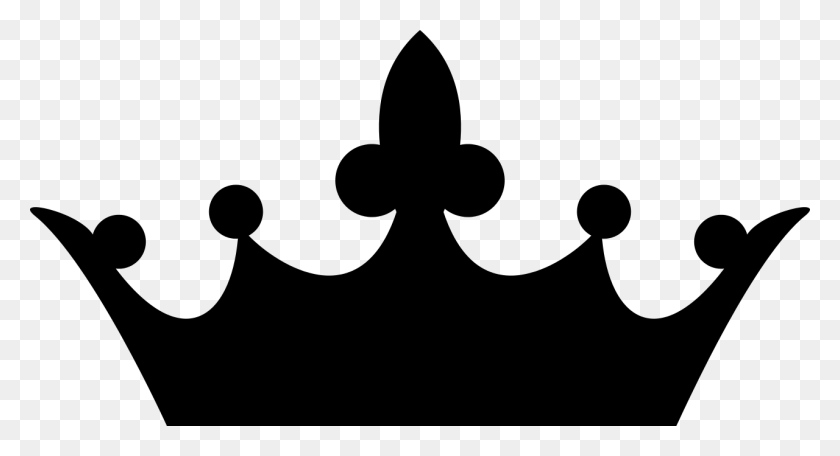 1280x651 Silhouette Crown Clip Art - Black Queen Clipart