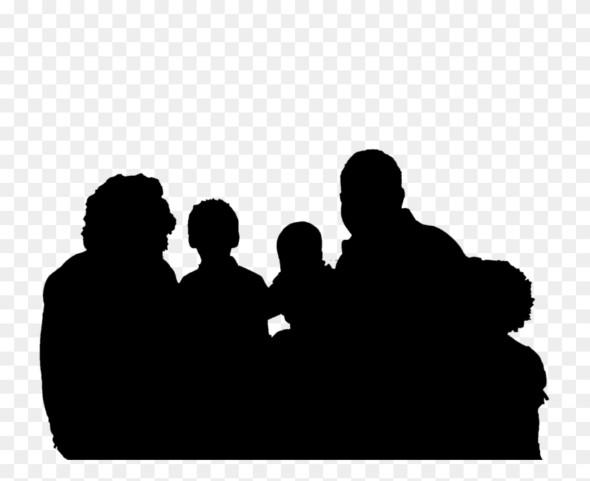 1600x1280 Silhouette Family Clip Art - Family Of 5 Clipart