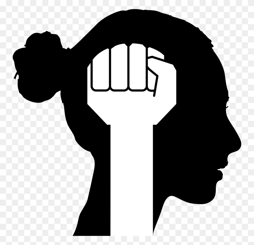 756x750 Silhouette Female Woman Computer Icons Girl Power - Girl Power Clipart