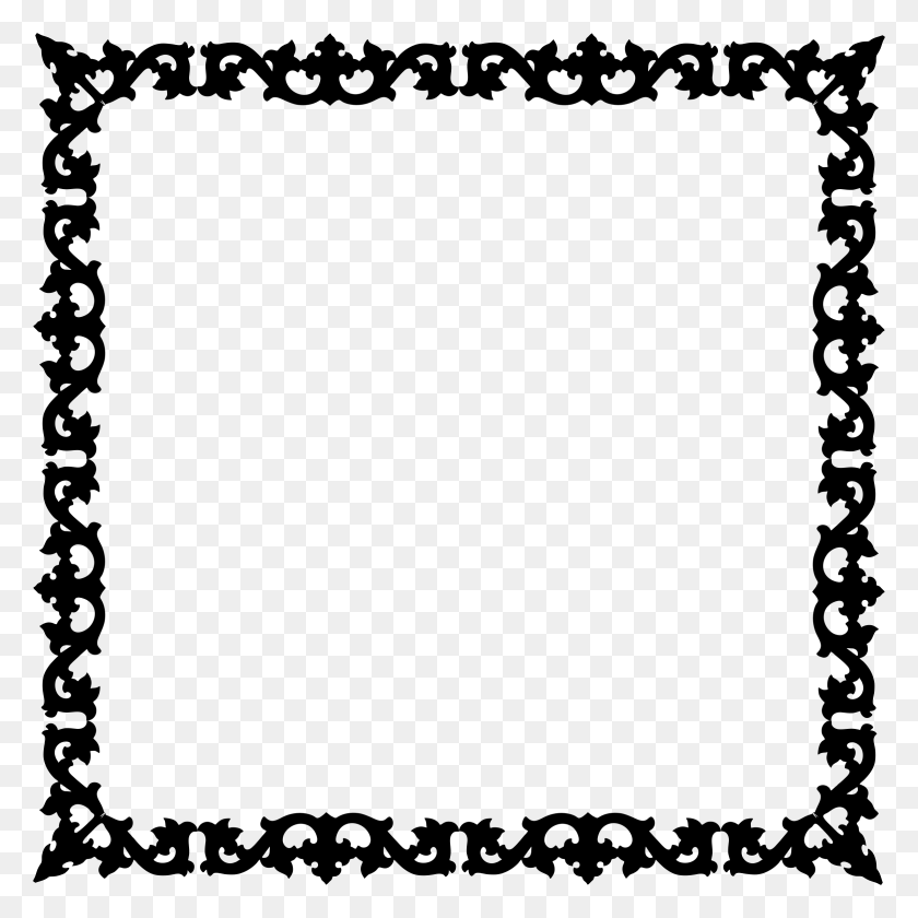2334x2334 Silhouette Frame Clipart, Explore Pictures - Gothic Border PNG