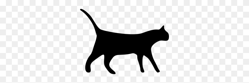 300x222 Silhouette Free Clipart - Cat And Dog Silhouette Clipart