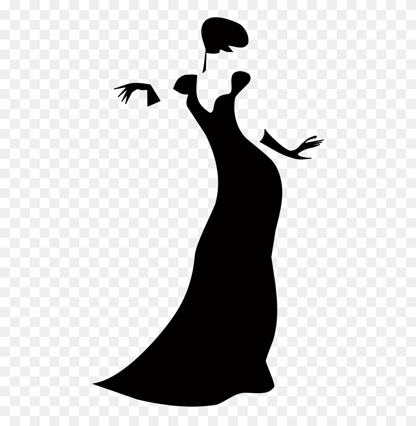 479x800 Silhouette Free Stock Clipart - Twirl Clipart