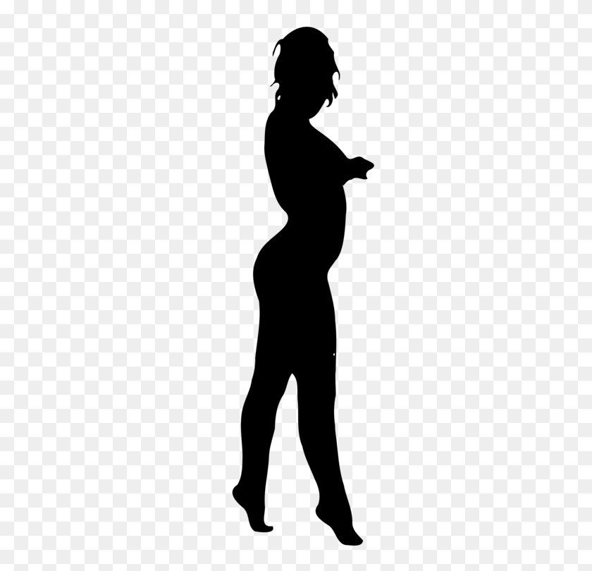 750x750 Silhouette Human Body Female Body Shape Woman - Female Body Clipart