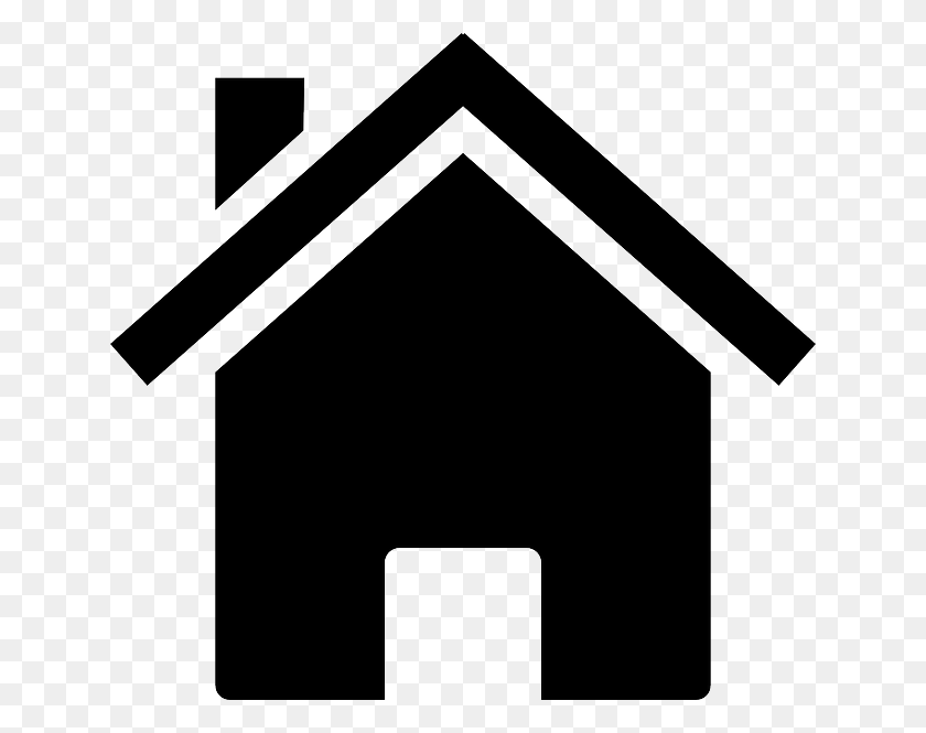 640x605 Silhouette Of A House Group With Items - Abandoned House Clipart