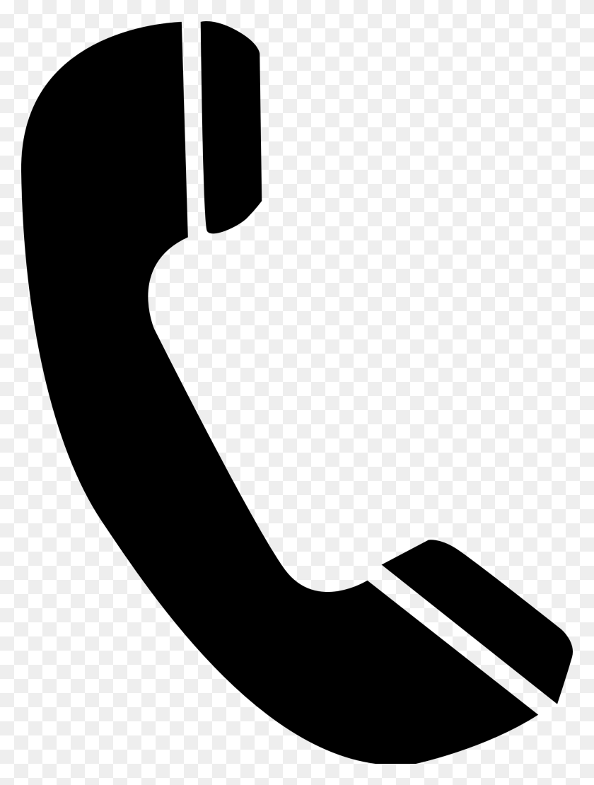 1969x2653 Silhouette Of A Rotary Telephone - Rotary Phone Clipart
