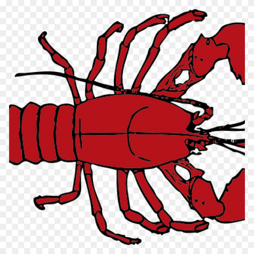1024x1024 Silhouette Of Red Lobster Or Crawfish Download Royalty Free Vector - Crawfish Clip Art