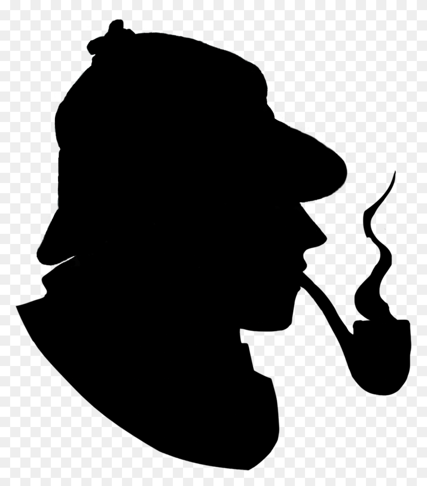1660x1907 Silueta Que Representa La Famosa Novela De La Figura De Sherlock Holmes - Imágenes Prediseñadas De Sherlock Holmes