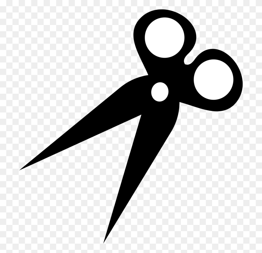 717x750 Silhouette Scissors Hair Cutting Shears Download - Scissors Clipart Black And White
