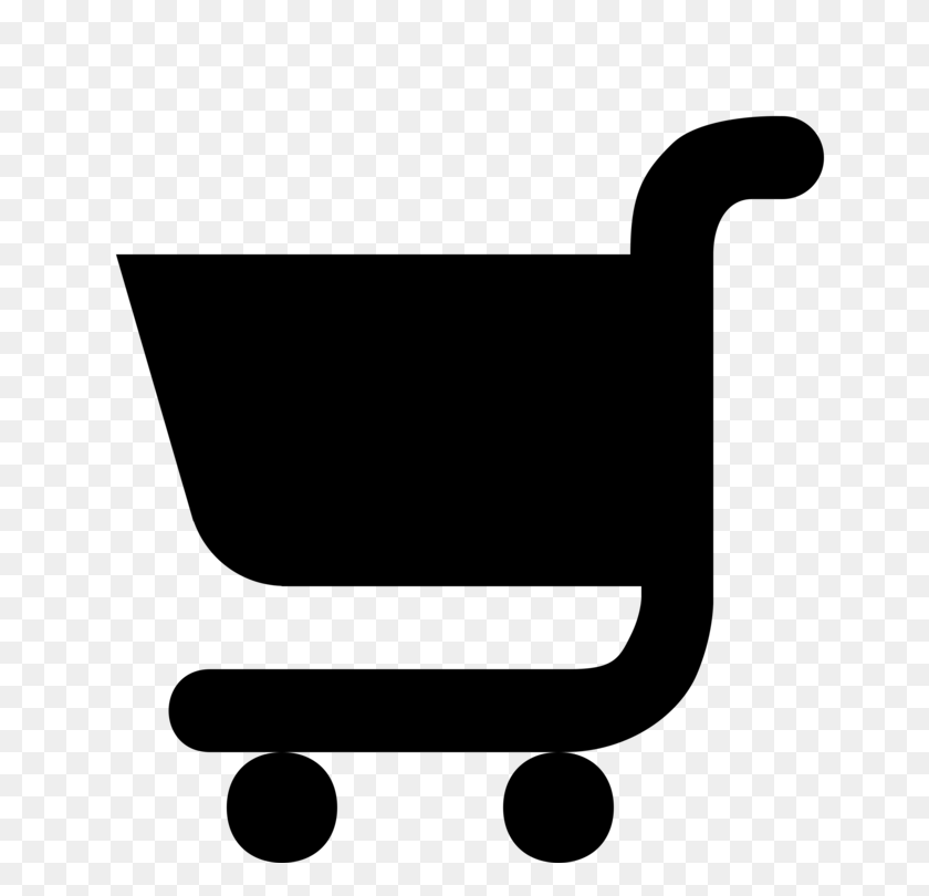 750x750 Silhouette Shopping Cart Supermarket Drawing Grocery Store Free - Shopping Cart Clipart