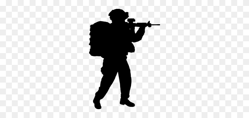 240x340 Silhouette, Soldier, Armour If You Find This Image Useful, You - Paintball Gun Clipart