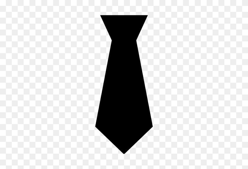 512x512 Silhouette Tie Clothing - Black Tie PNG