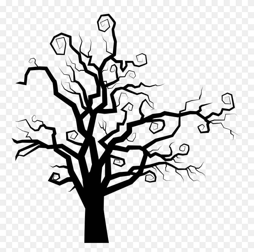 6155x6103 Silhouette Tree Border Clipart Clip Art Images - Cemetery Clipart