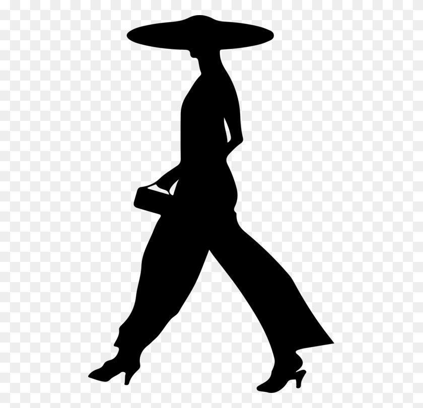 489x750 Silhouette Walking Can Stock Photo Woman - Woman Walking Clipart