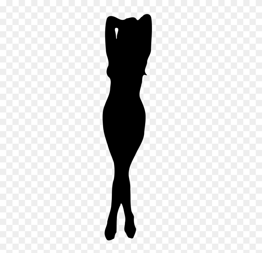750x750 Silhouette Woman Female Body Shape - Body Clipart