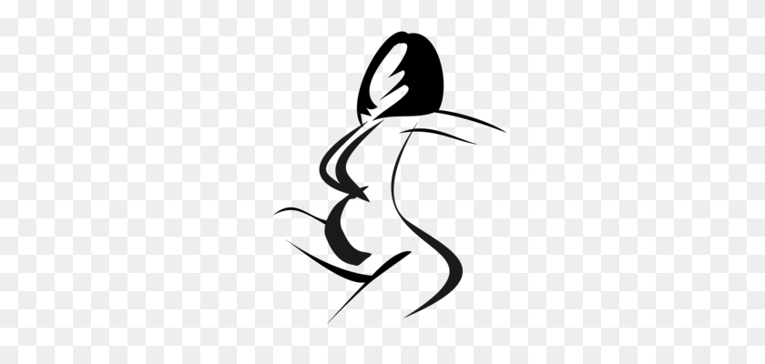 344x340 Silhouette Woman Female Body Shape - Female Body Clipart
