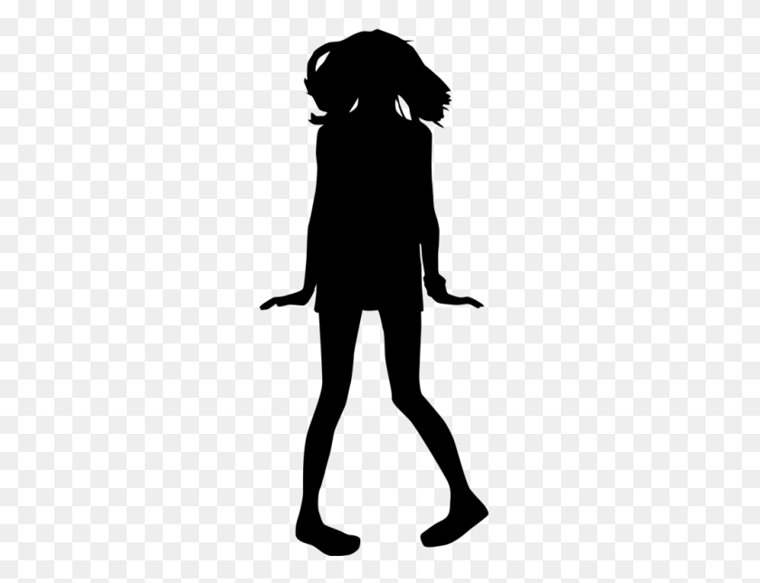 1000x750 Silhouette Woman Female Shadow Girl - Model Silhouette PNG
