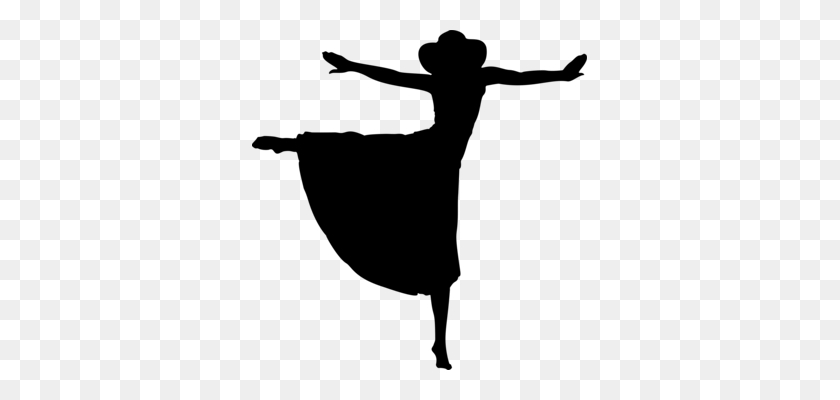 335x340 Silhouette Woman Female Shadow Girl - Dancer Silhouette PNG
