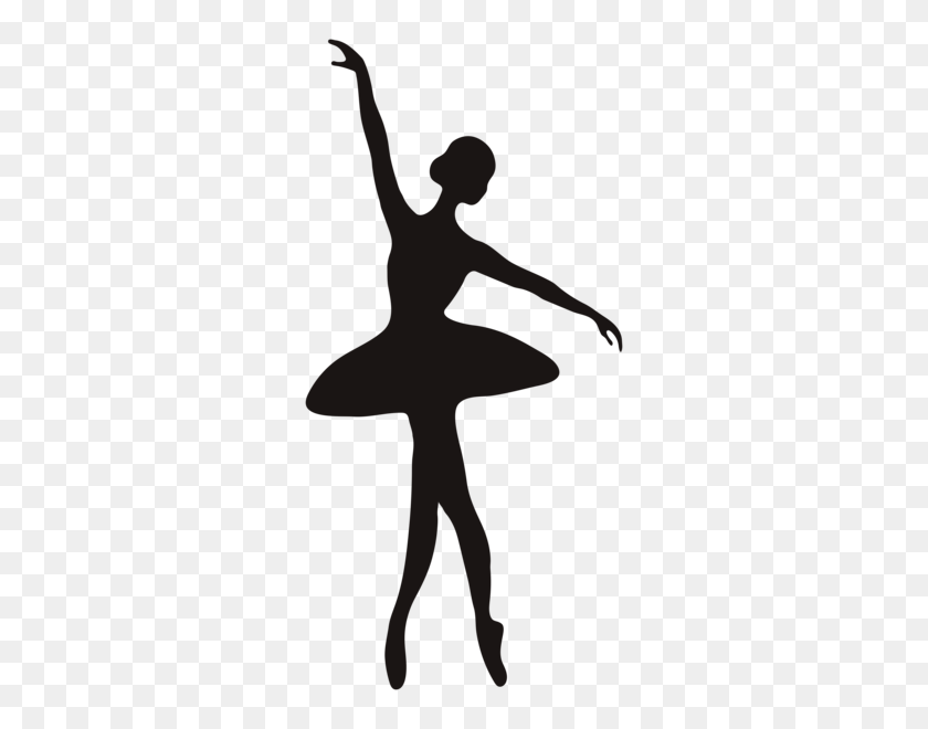 292x600 Silhouettes Art, Ballerina Silhouette - Dancer Silhouette PNG