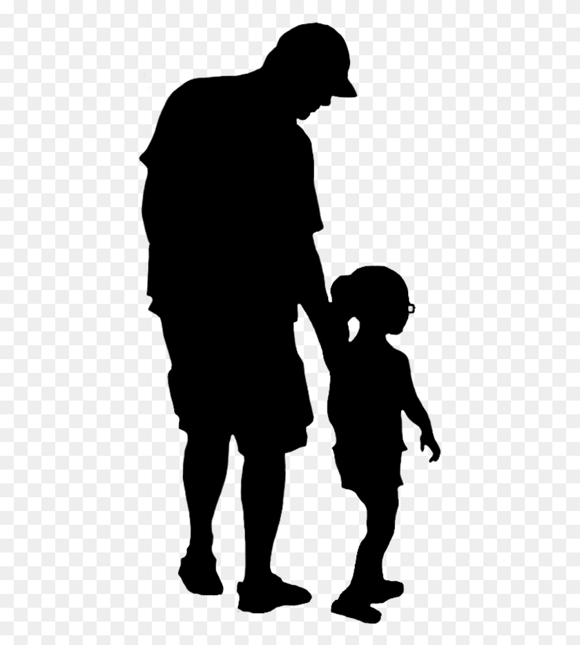 439x874 Silhouettes Of People - People PNG Silhouette