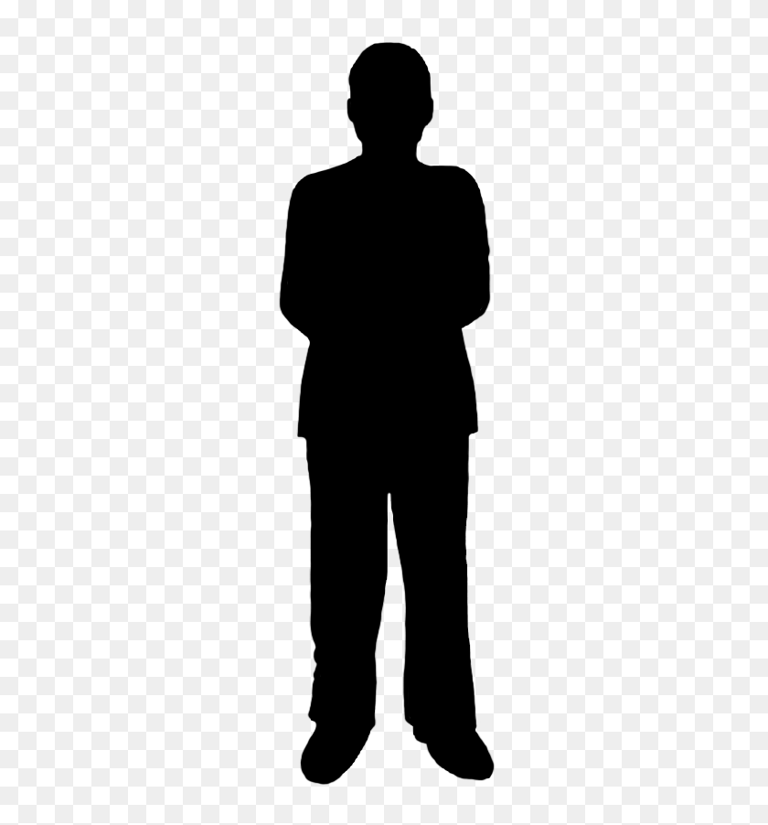 308x842 Silhouettes Of People - Male Silhouette PNG