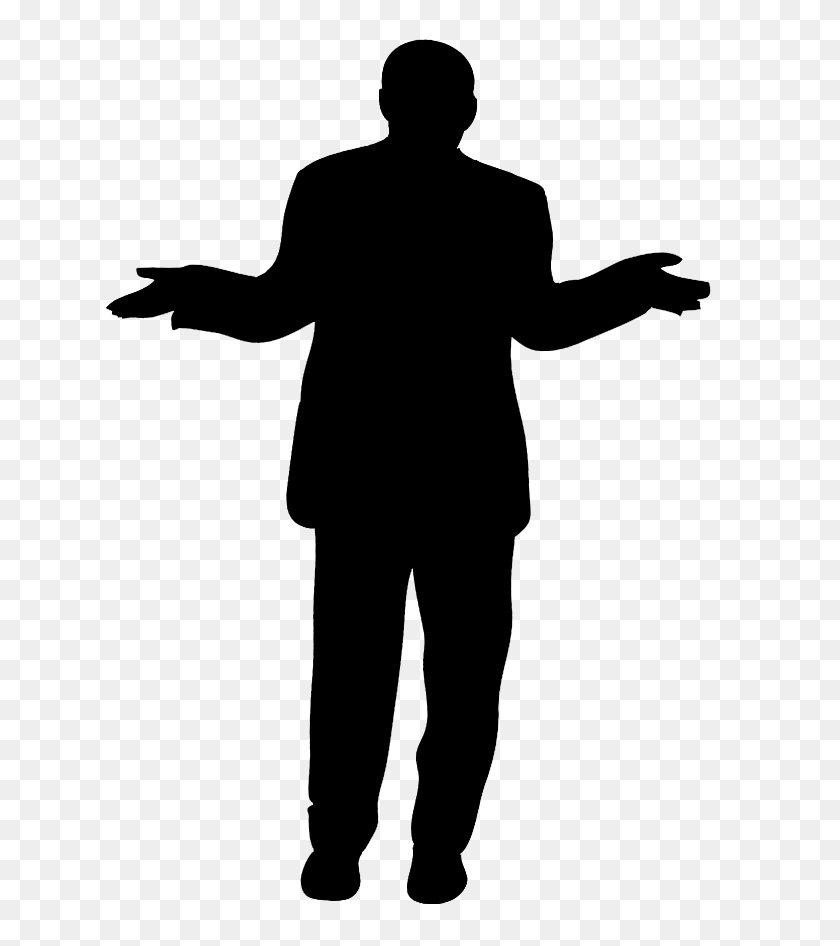 629x886 Silhouettes Of People - Silhouette Man PNG