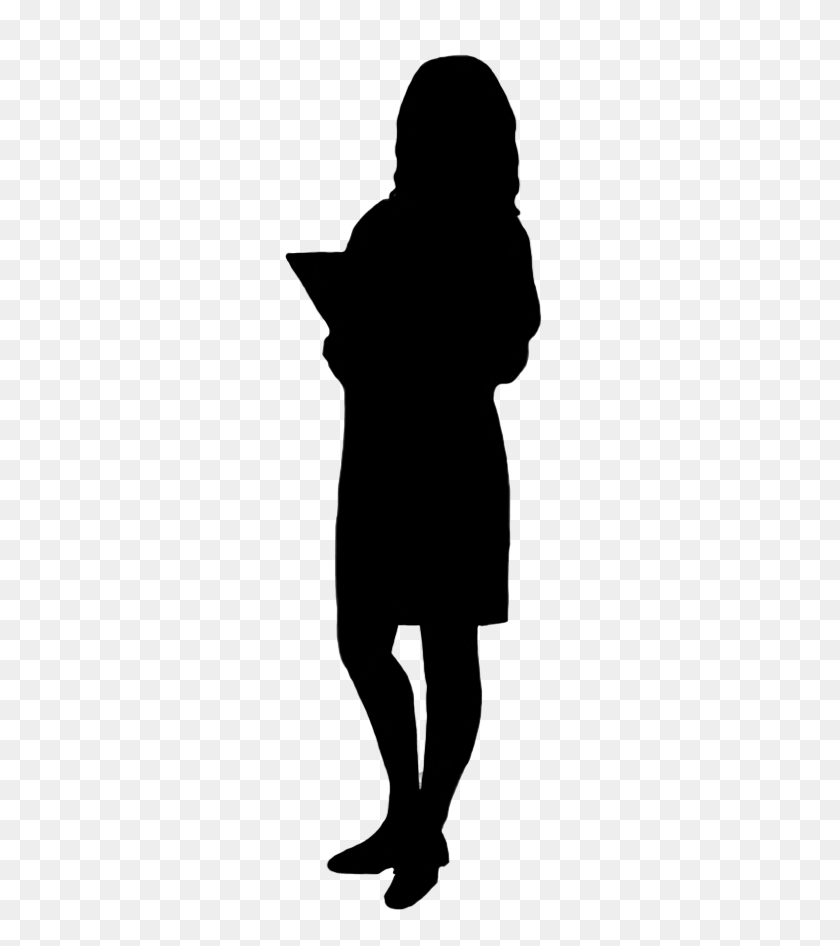 283x886 Silhouettes Of People - Woman Silhouette PNG