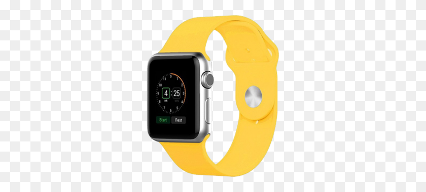 262x320 Ремешок Для Часов Из Силиконовой Резины Для Iwatch Apple Watch - Apple Watch Png