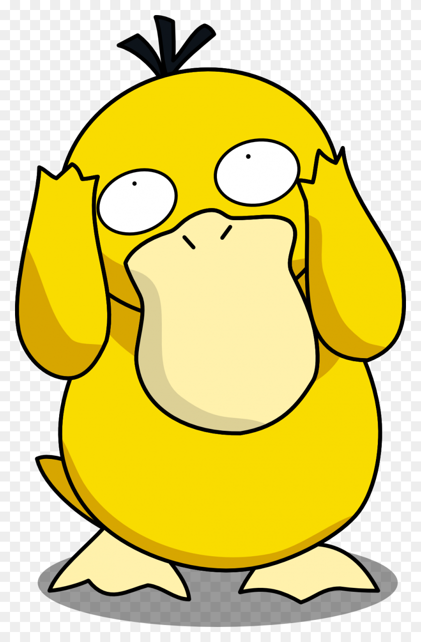 1001x1566 Silly Psyduck - Psyduck PNG