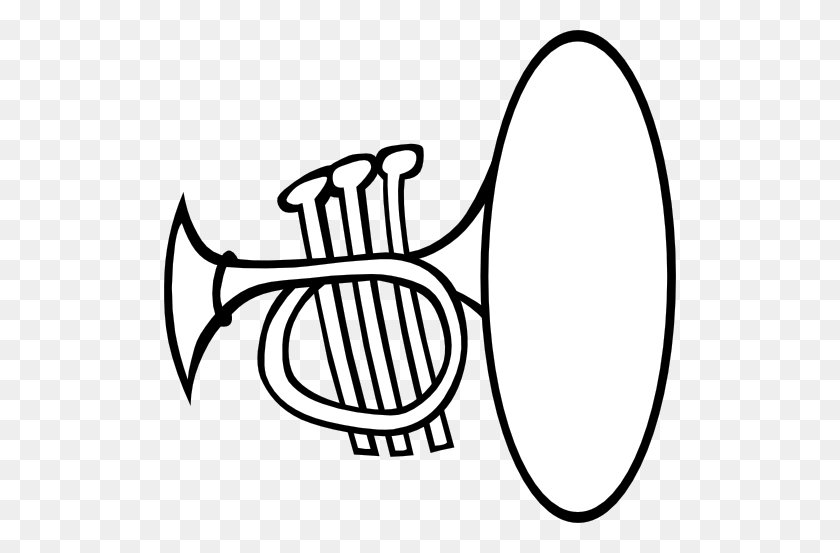 512x493 Silly Trumpet Clipart - Trumpet Clipart
