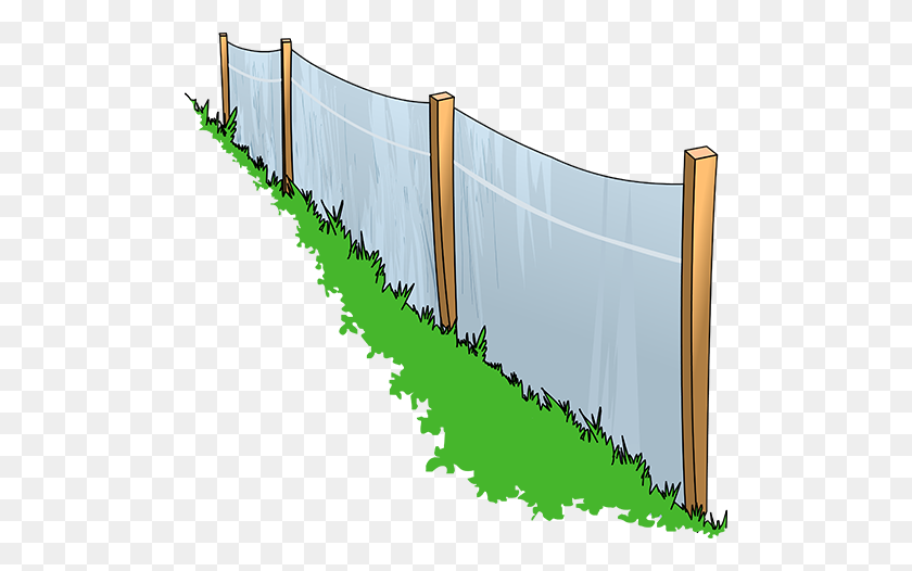 500x466 Silt Fence Products Welcome To Top Line Bags - Erosion Clipart