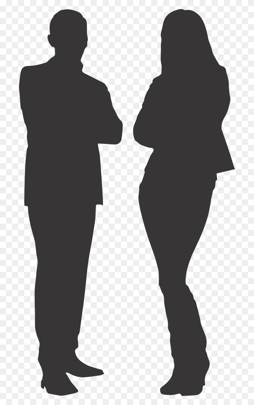 714x1280 Silueta Hombre Y Mujer Png Transparente - Mujer Png