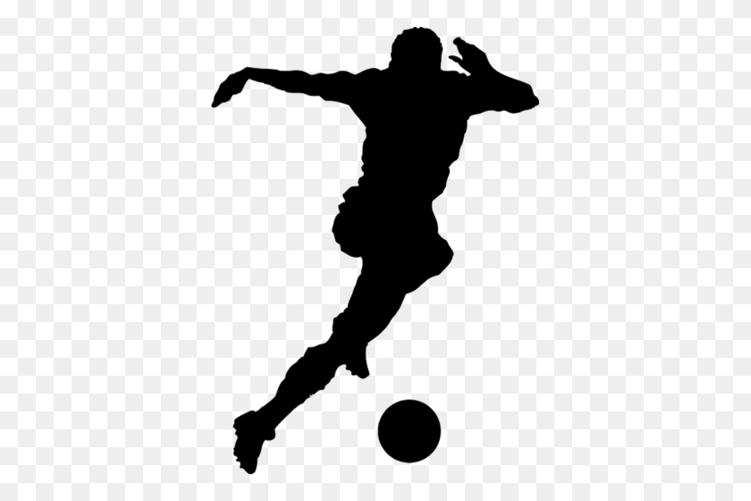 367x500 Siluety Muzhchin Shadow Soccer Players, Black - Softball Player Silhouette Clipart