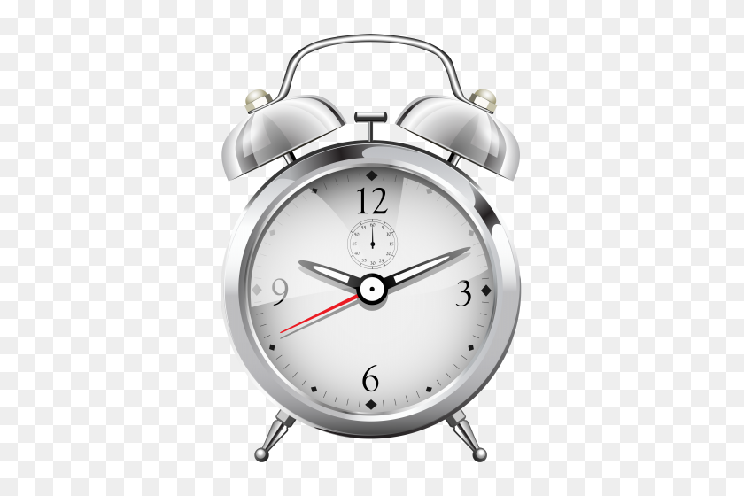 355x500 Silver Alarm Clock Png Clip Art - Silver Circle PNG