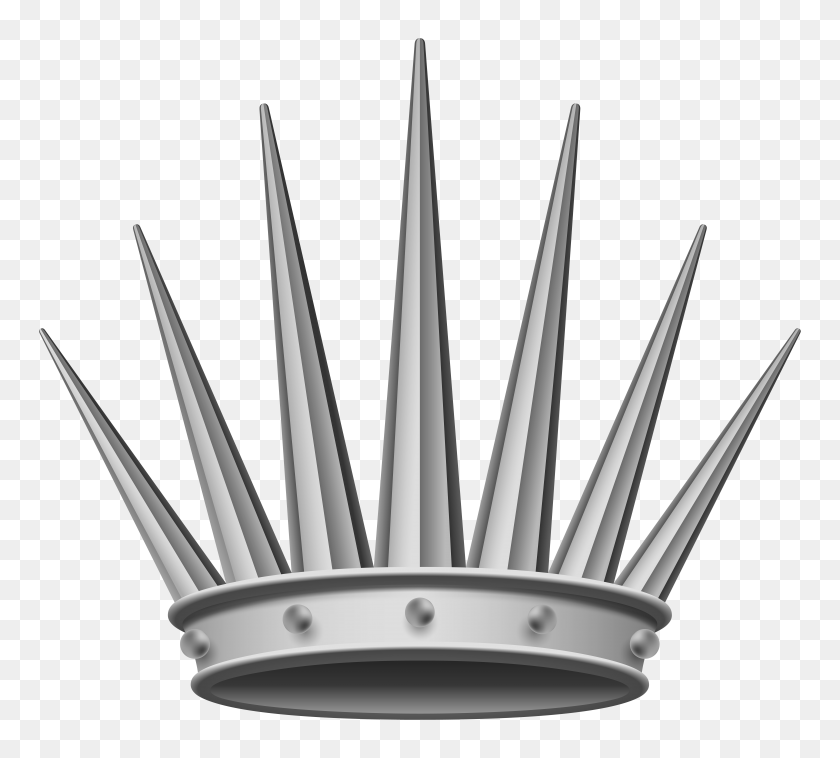 8000x7169 Silver Crown Transparent Png Clip Art Gallery - Silver Crown Clipart