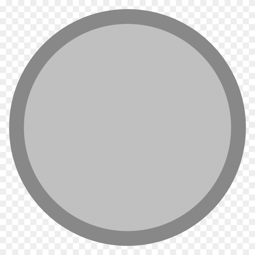 1000x1000 Silver Medal Icon Blank - Silver Circle PNG