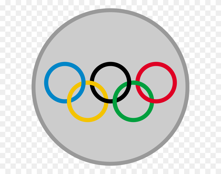 600x600 Silver Medal Olympic - Bronze Medal Clipart