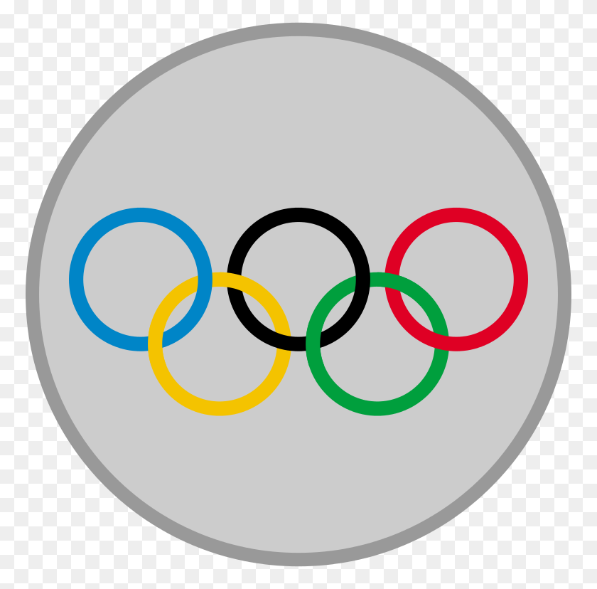 768x768 Silver Medal Olympic - Olympic Medal Clipart