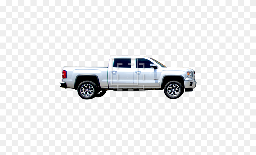 450x450 Silver Pickup Truck Side View - Pickup Truck PNG
