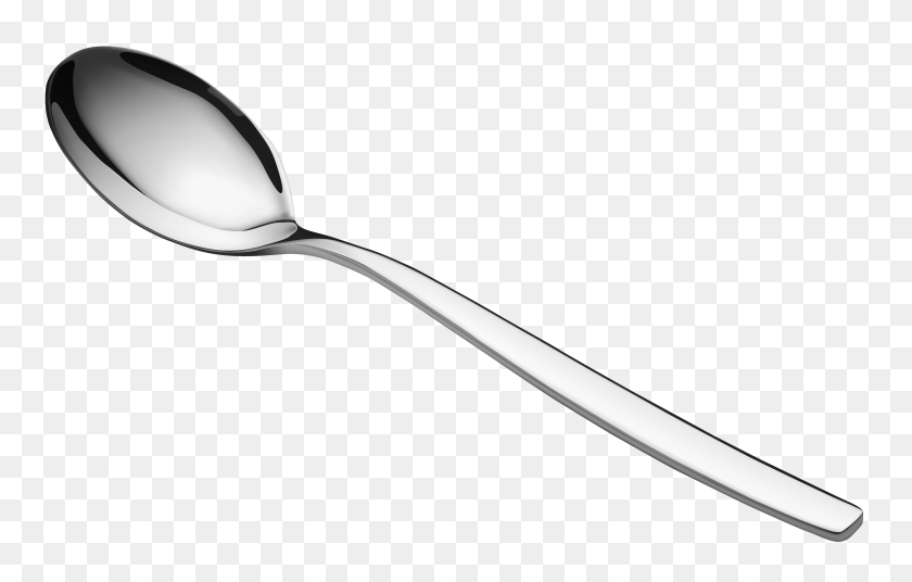 3500x2136 Silver Spoon Model Png - Silver PNG